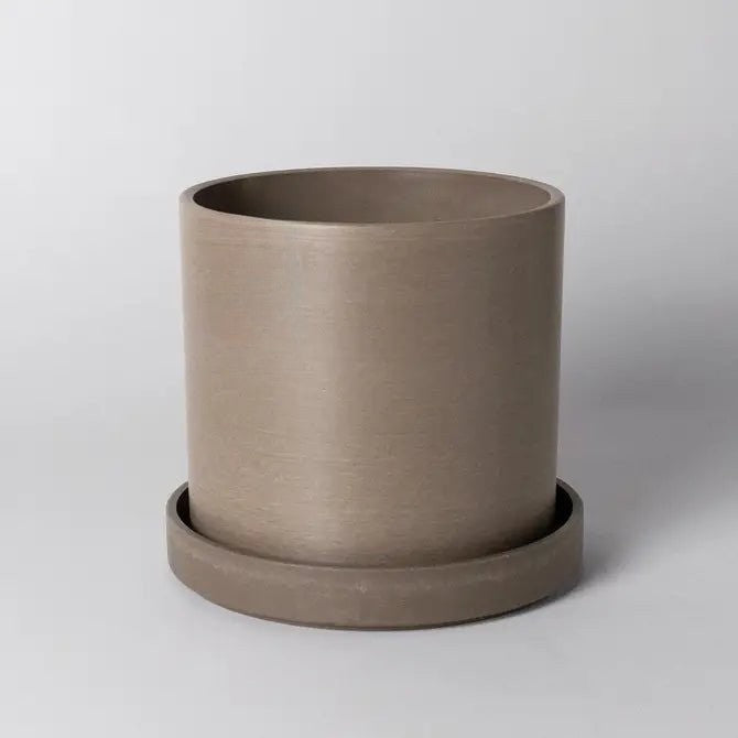 London Square Planter + Saucer Set