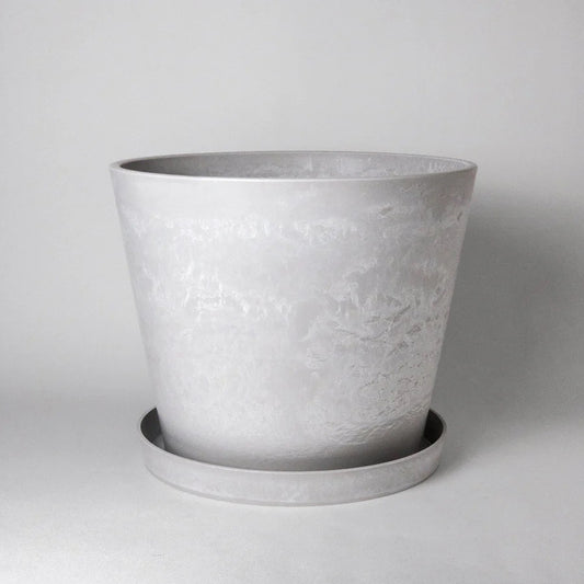 Milan Tapered Planter + Saucer Set